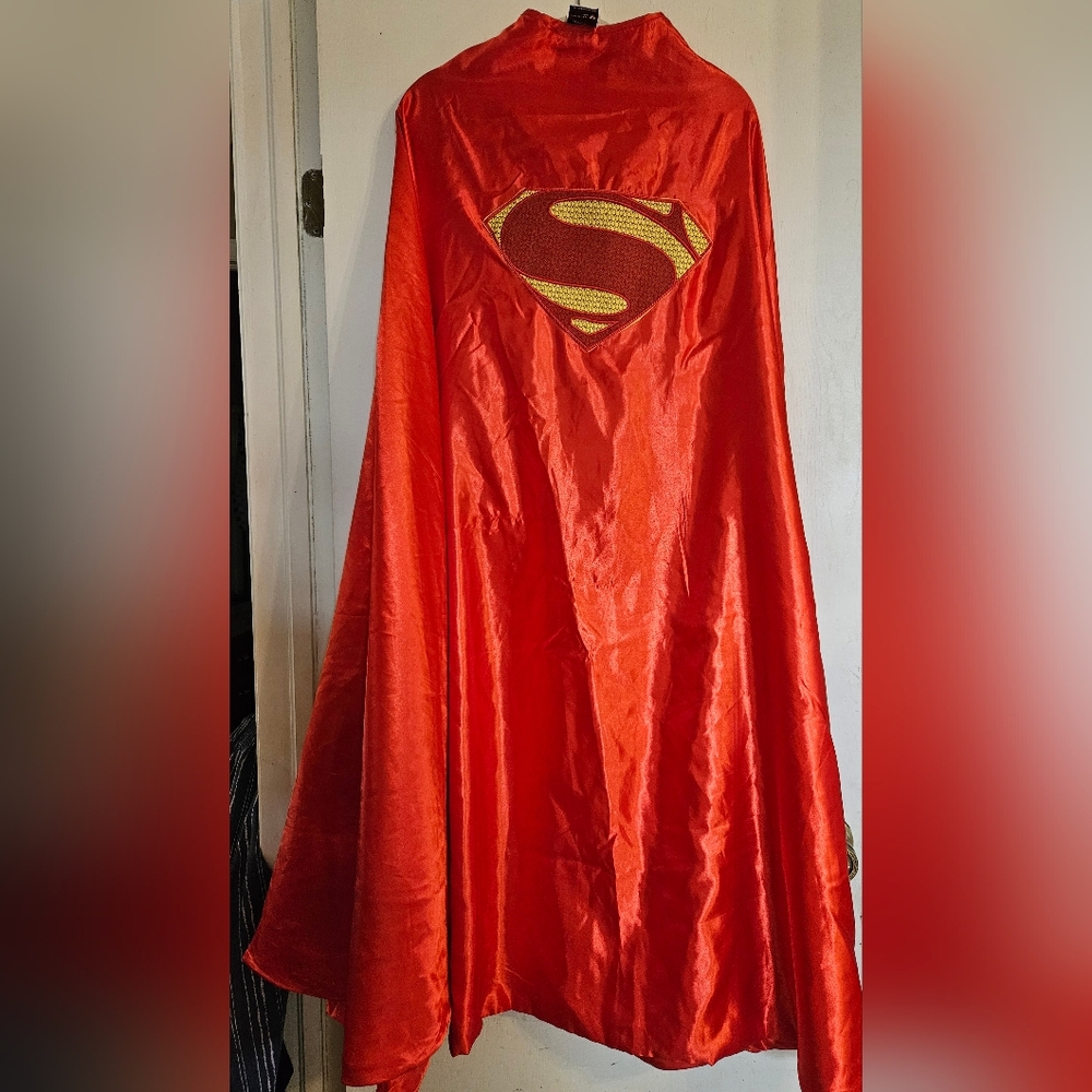 Superman Red Cape with Shield Logo